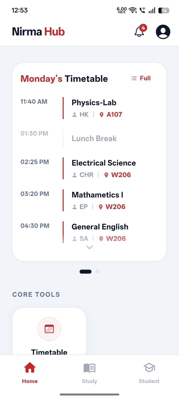 Nirma Hub App Screenshot
